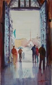 claudio-castiglioni-pzza-navona-da-palazzo-braschi-40x70